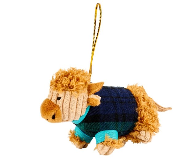 tartan highland cow hanging decoration website